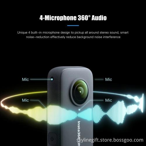 Insta360 ONE X2 Panoramic Video Action Camera LCD Touch Screen Waterproof Stabilization 360 Camera